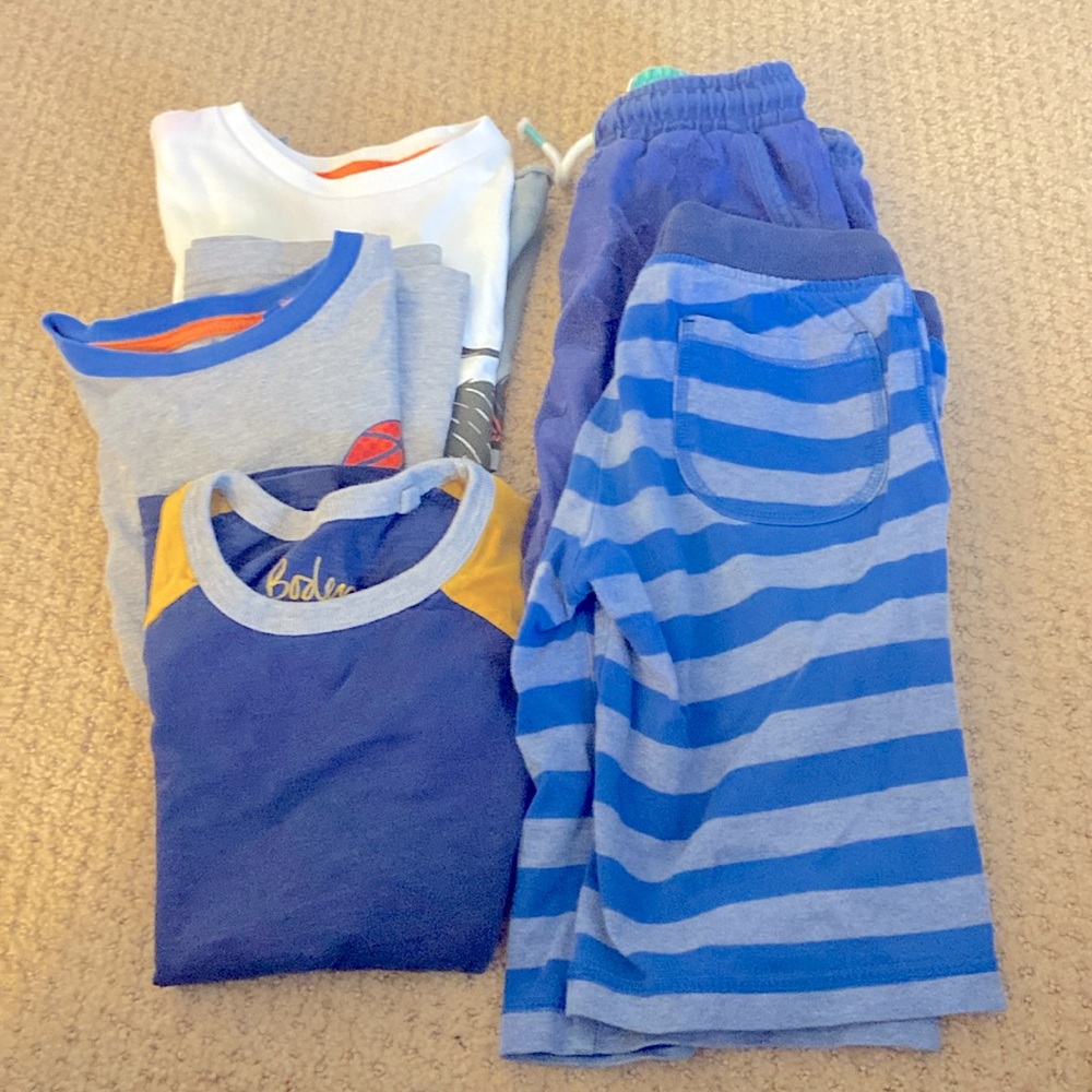 MINI BODEN COMBO! Gently used items: 2 shorts (1 5Y & 1 6Y)+ 6 shirts 5-6